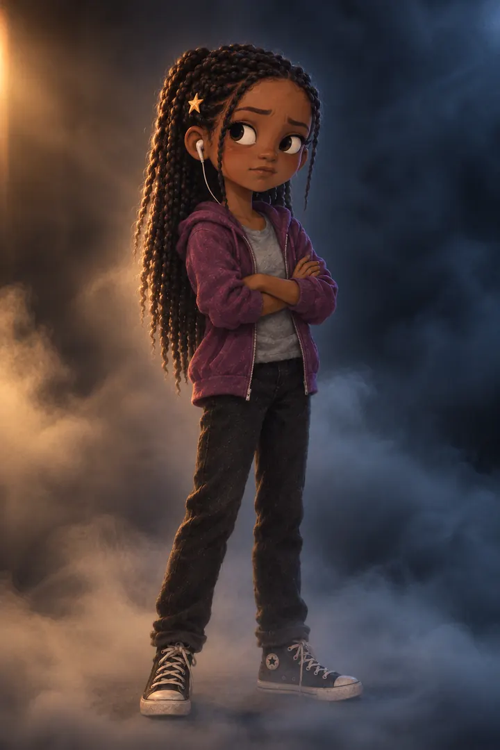 Junie, the older kid in Maya and the Fog