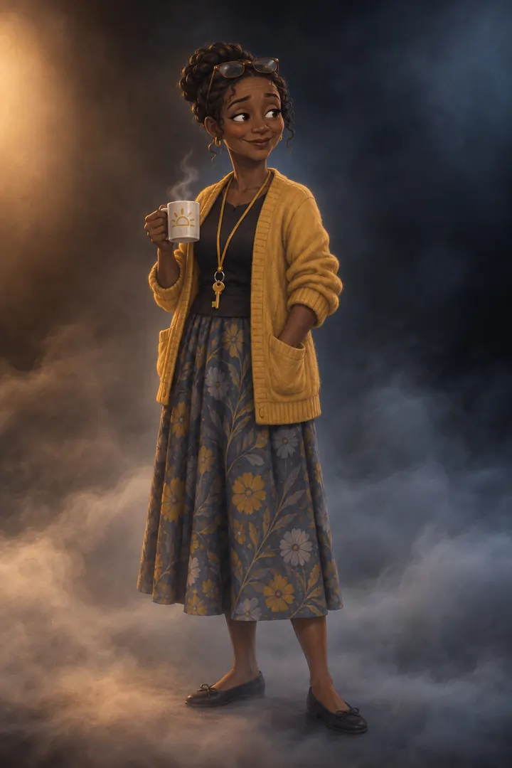 Ms. Okafor, kindergarten in Maya and the Fog
